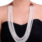 lustrous and the sophisticated oval shape pearl necklace