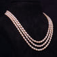 Triple Strand Pink Freshwater Pearl Necklace