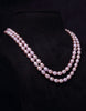 A drop of mauve lavender pearl necklace