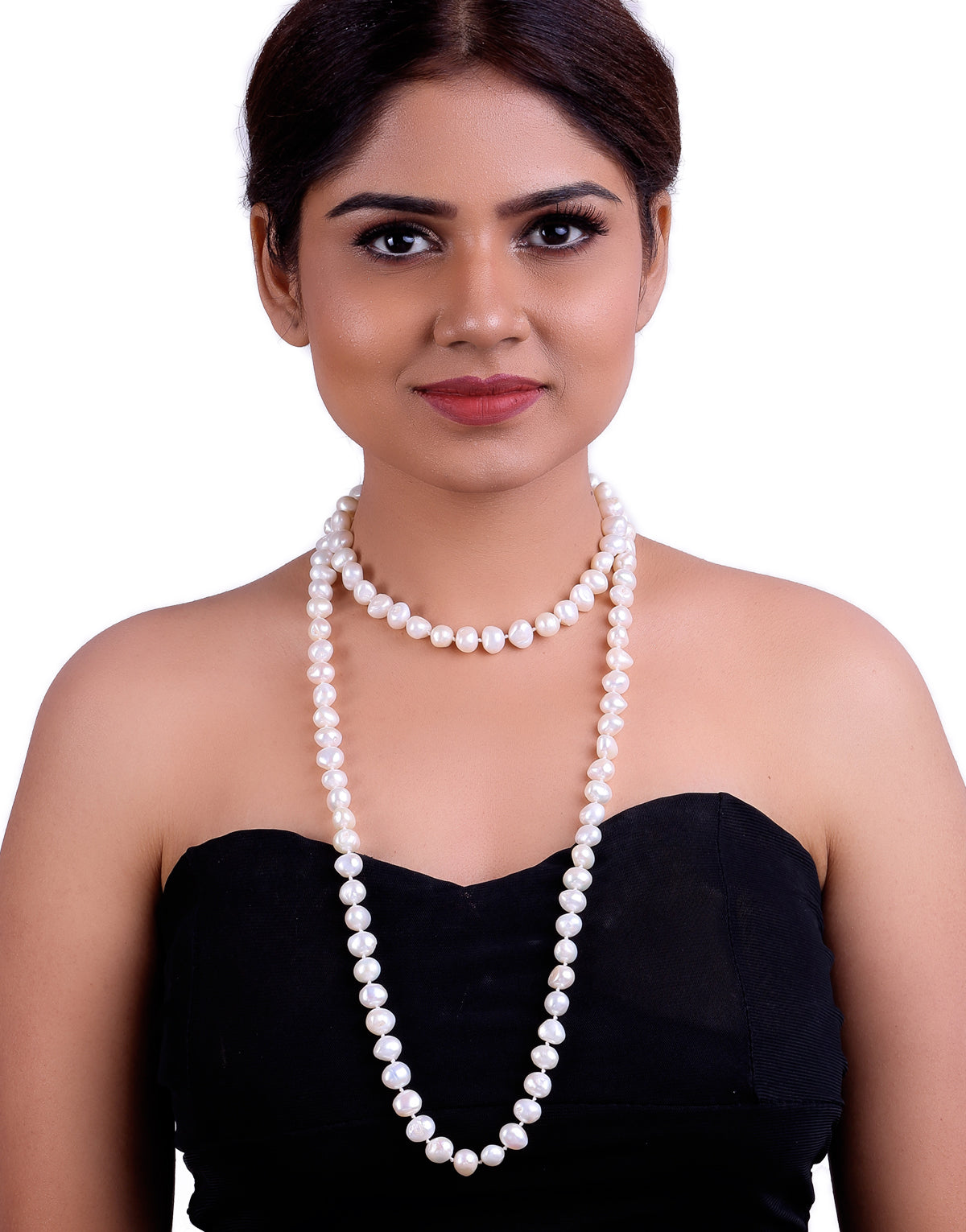 Irregular Fancy White Freshwater Pearl Necklace