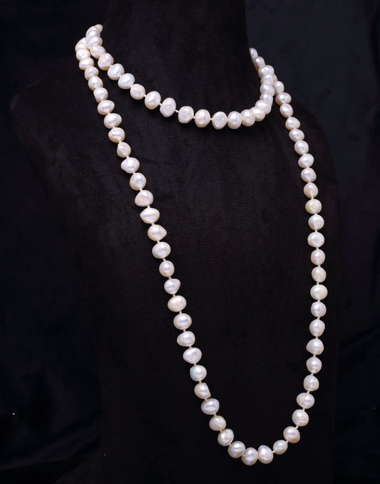 Irregular Fancy White Freshwater Pearl Necklace
