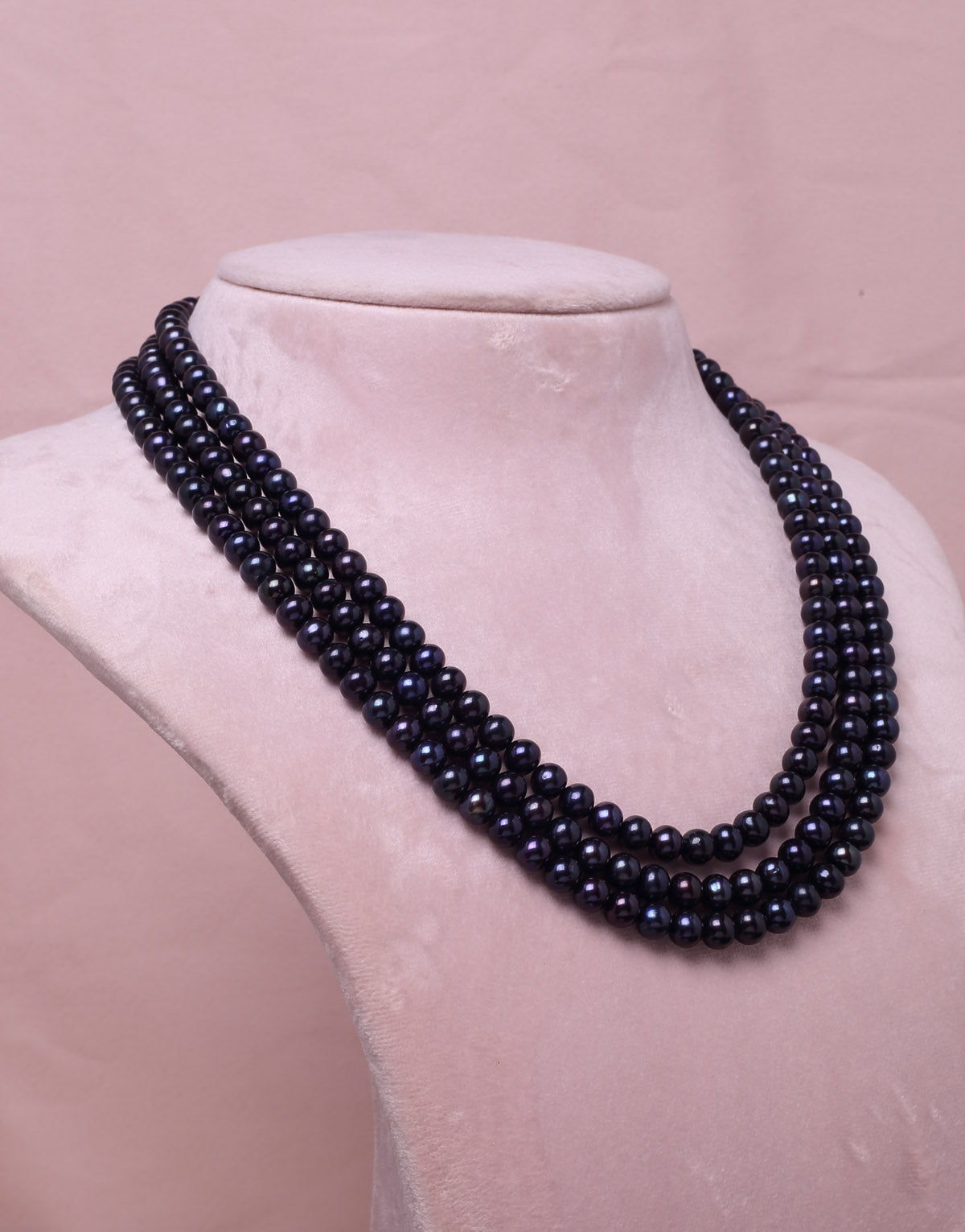 Jet Black Inky Freshwater Pearl