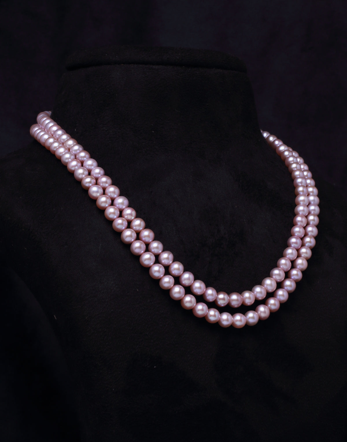 Rosy Cultured Freshwater Pearl Necklace