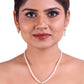Serene Freshwater Pearl Set, With Cz Stone