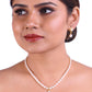 White Oval-Shaped Beaded Pearl Set