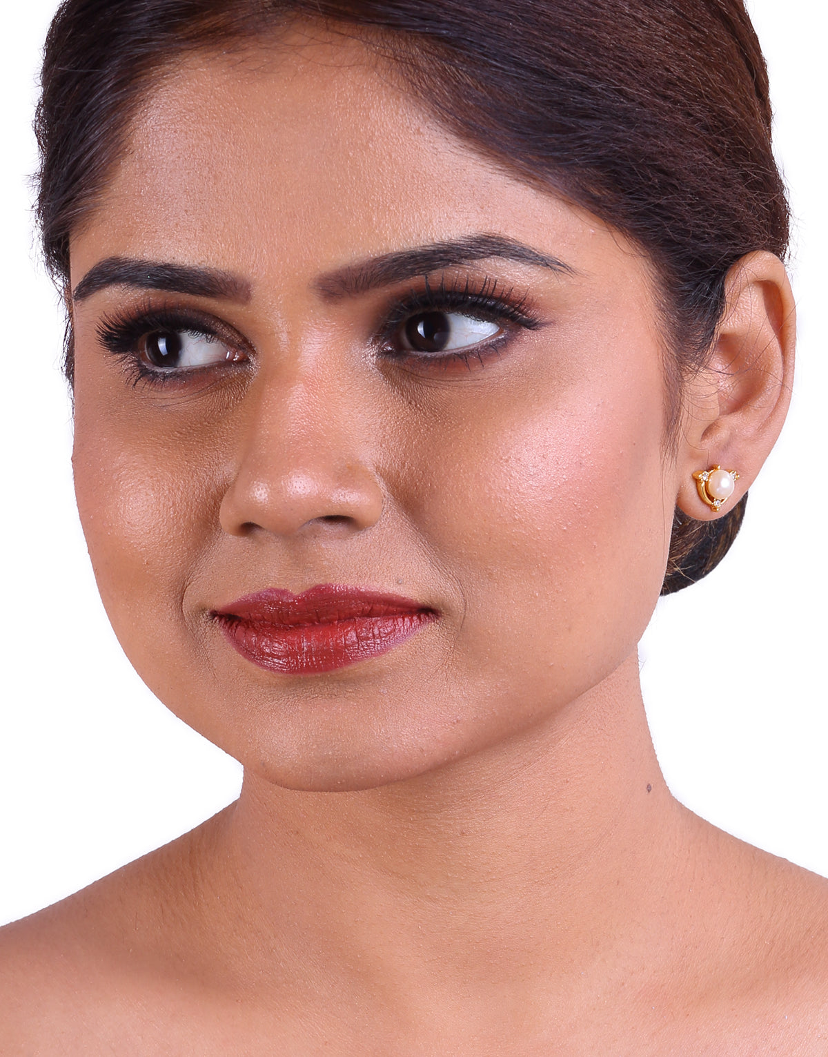 Freshwater Pearl With Cubic Zircon Fancy Stud