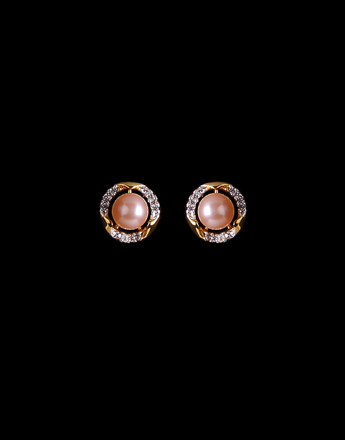 Freshwater Pearl With Cubic Zircon Fancy Stud